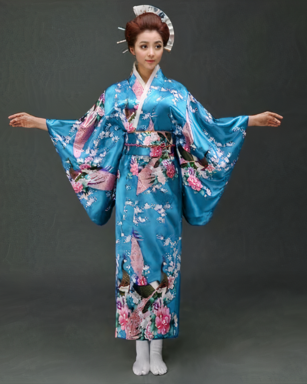 Style Japonais Femme Habit Japonais Traditionnel Kimono Style