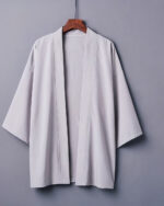 Veste kimono femme ample uni gris