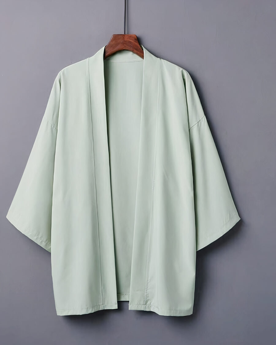 veste-kimono-femme-ample-uni Veste kimono femme ample uni vert